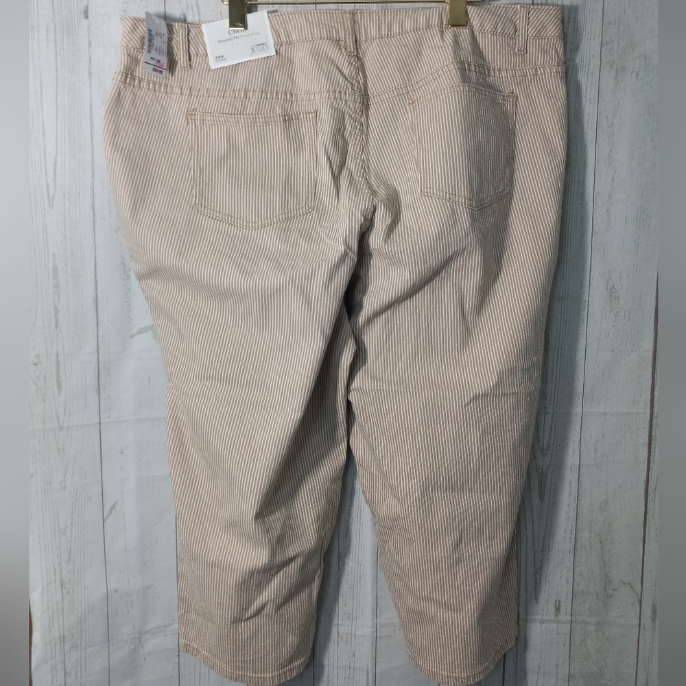 CJ Banks striped pants sz 24W NWT